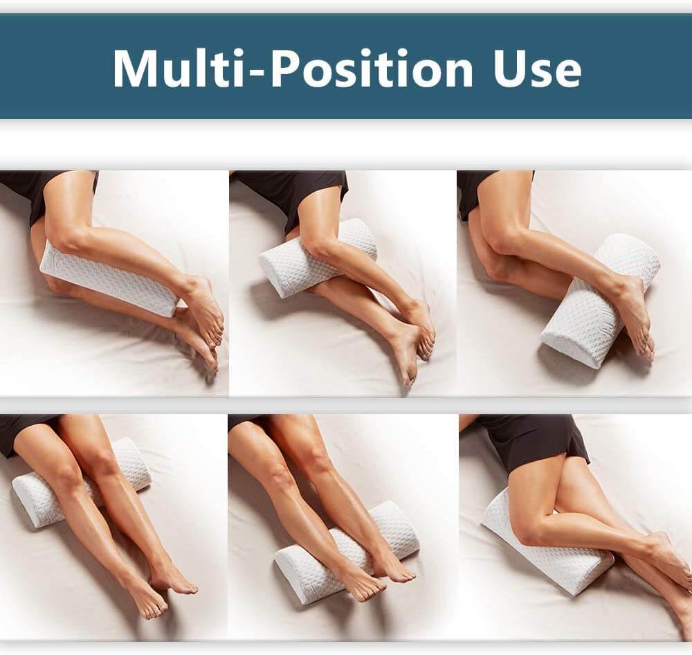 ComfiLife Orthopedic Knee Pillow and Leg Pillow for Sleeping - 100% Memory  Foam Leg Pillows for