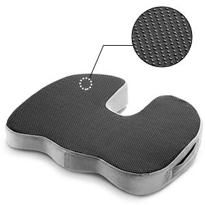 Comfilife Gel Enhanced Seat Cushion - Non-Slip Orthopedic Gel & Memory Foam Coccyx