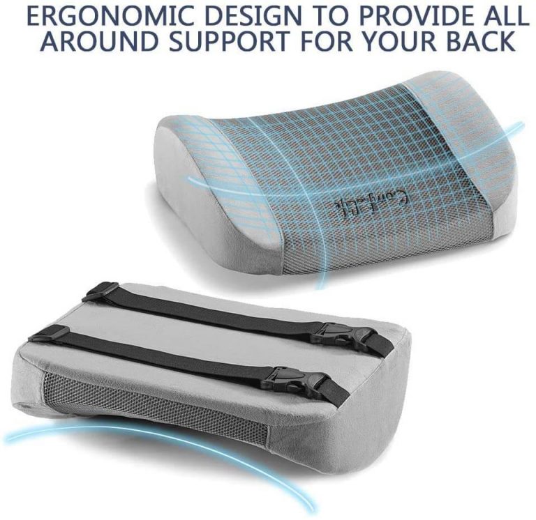 ComfiLife Lumbar Support Back Pillow Office Chair and Car Seat Cushion