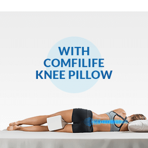 ComfiLife Orthopedic Knee Pillow for Sciatica Relief, Back Pain
