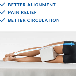 ComfiLife Orthopedic Knee Pillow and Leg Pillow for Sleeping - 100% Memory  Foam Leg Pillows for