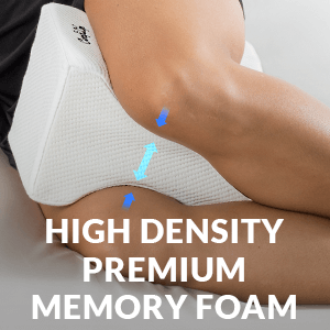 ComfiLife Knee Pillow & Lumbar Pillow for Sleeping Bundle – Ultimate Bundle  for Back Pain Relief and Comfortable Sleep – 100% Memory Foam